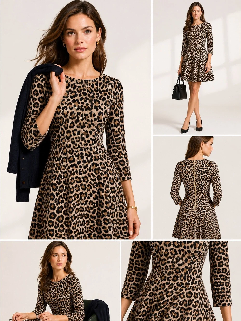 Kate Spade New York Leopard Print Fit & Flare‎ Dress – Size 2